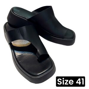 Black Slide Sandals Size 41